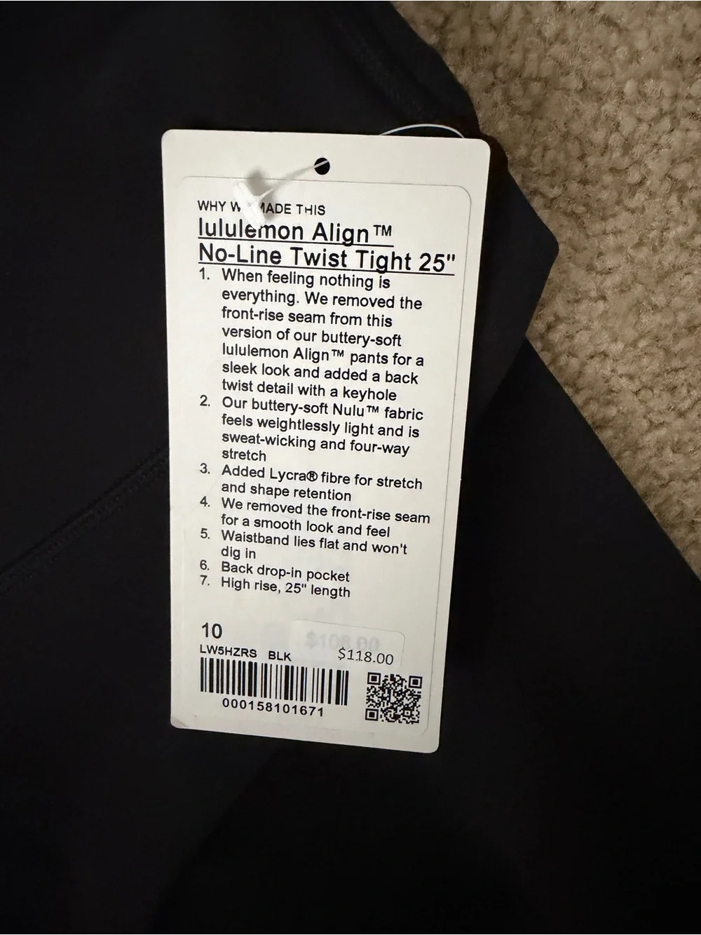 lululemon align twist set XL/10